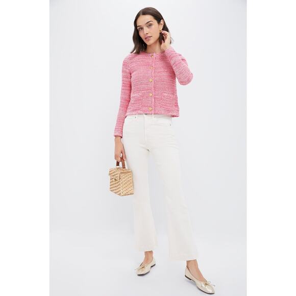 HYACINTH HOUSE Marled Pink Maybourne Cardigan Size XS NWT Retail $158 Tuckernuck - Picture 4 of 8